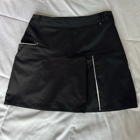 NIVO Womens 6 Golf Tennis Pickleball Skirt Skort Black White Pockets Outdoor - Picture 1 of 9